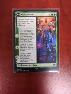 Welcome to ... Jurassic Park - Rare MTG Defect Missing Holo - Image 1