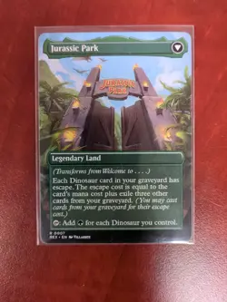 Welcome to ... Jurassic Park - Rare MTG Defect Missing Holo - Image 2