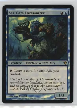 Sea Gate Loremaster Foil Magic: Zendikar #63 2009 - Image 1