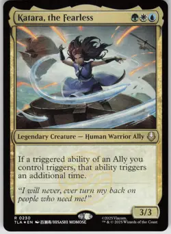 MTG Katara, the Fearless Foil NM Avatar: The Last Airbender Magic 230 - Image 1