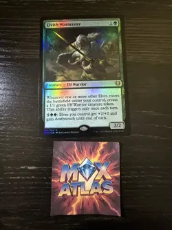 MTG - Elvish Warmaster - Kaldheim - Foil - Image 1