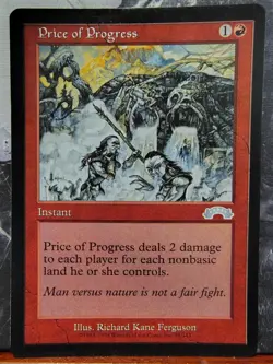 Price of Progress x1 - MTG Exodus - Moderately Played - Image 1