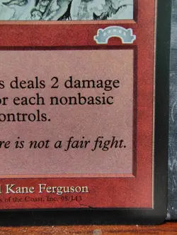 Price of Progress x1 - MTG Exodus - Moderately Played - Image 5