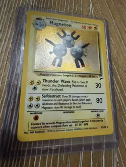 Pokemon Base Set 2 Magneton Holo #9/130 NM - Image 2
