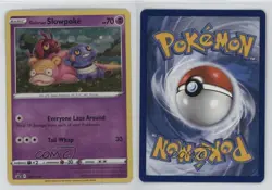 Galarian Slowpoke Holo Pokemon Sword & Shield Black Star Promo #SWSH126 - Image 3