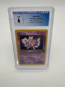 1999 Pokemon Game Movie Promo #3 - CGC EX-MT 6 - MEWTWO - Image 1