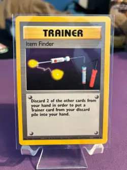1999 Pokemon TCG Trainer Item Finder Base Set 74/102 Rare Regular Unlimited NM - Image 1