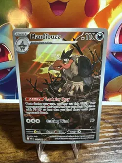 Pokemon TCG White Flare Mandibuzz Illustration Card 145/086 Pack to Sleeve NM - Image 1