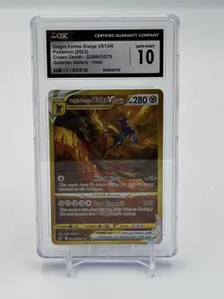 Pokemon Origin Forme Dialga VSTAR GG68/GG70 Crown Zenith CGC 10 - Image 1