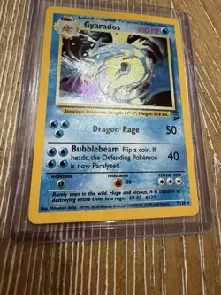 Pokemon Base Set 2 Gyarados Holo #7/130 NM - Image 1
