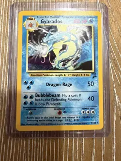 Pokemon Base Set 2 Gyarados Holo #7/130 NM - Image 2