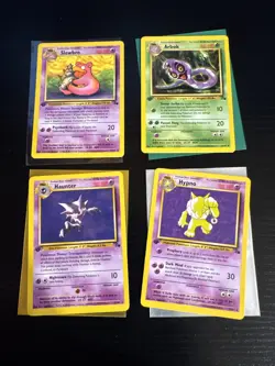 Pokemon TCG 1st edition Fossil Lot Haunter Hypno Slowbro Arbok - Image 1