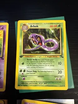 Pokemon TCG 1st edition Fossil Lot Haunter Hypno Slowbro Arbok - Image 3