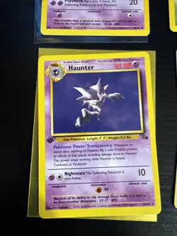 Pokemon TCG 1st edition Fossil Lot Haunter Hypno Slowbro Arbok - Image 4