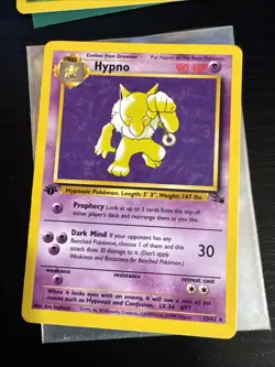 Pokemon TCG 1st edition Fossil Lot Haunter Hypno Slowbro Arbok - Image 5