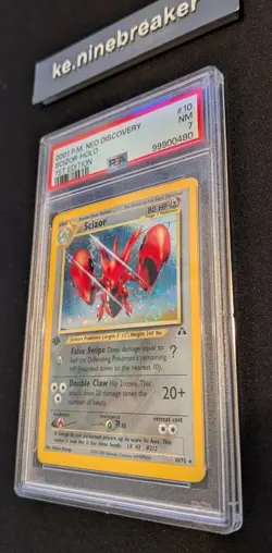 2001 Pokemon Neo Discovery Scizor Holo 10/75 1st Ed PSA 6 EX-MT WOTC - Image 2