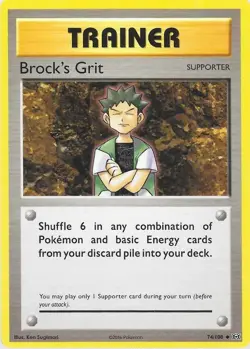 Pokemon BROCK'S GRIT XY Evolutions 74/108 NM/Mint PACK FRESH - Image 1