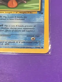 Shellder [1st Edition] #54 Pokemon Fossil - Image 2