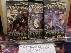 Pokemon - Three (3) Evolving Skies Booster Packs - Image 1