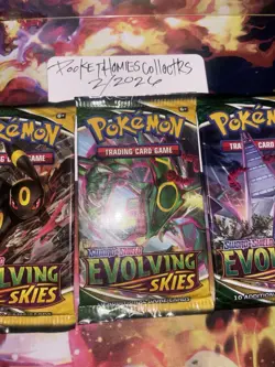 Pokemon - Three (3) Evolving Skies Booster Packs - Image 2