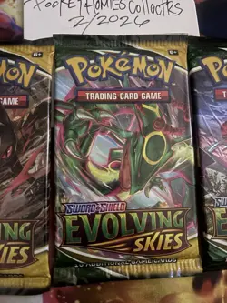 Pokemon - Three (3) Evolving Skies Booster Packs - Image 4