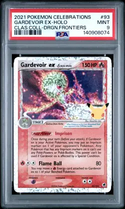 2021 POKEMON CELEBRATIONS CLASSIC COLLECTION #93 GARDEVOIR EX-HOLO PSA 9 - Image 1