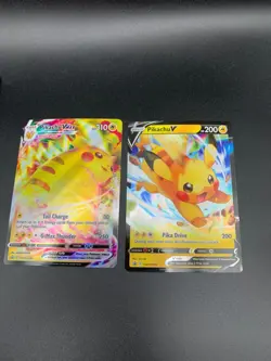 Pikachu VMAX SWSH286 & Pikachu V SWSH285 Promo Lot Pokemon NM 2023 - Image 2