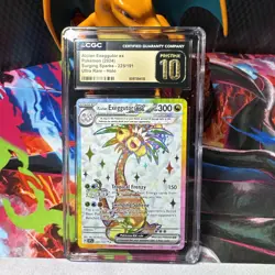 Alolan Exeggutor ex 225/191 - CGC PRISTINE 10 - Surging Sparks -Pokemon TCG 2024 - Image 1