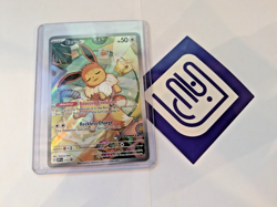 Prismatic Evolutions Eevee SVP173 Black Star Promo Pokemon Center Stamp - Image 1