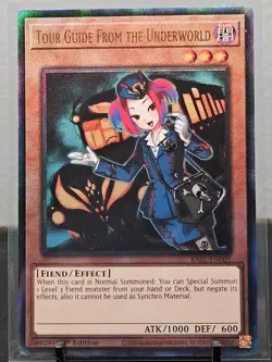 YuGiOh Tour Guide from the Underworld Prismatic Ultimate Rare (PCR) RA01-005 NM - Image 1
