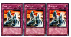 Yugioh- 3X Disappear - Common - Unlimited - DB2-EN198 - Near Mint - Image 1