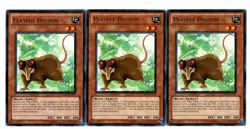 Yugioh- 3X Playful Possum - Rare - Unlimited - DREV-EN007 - Light Play - Image 1