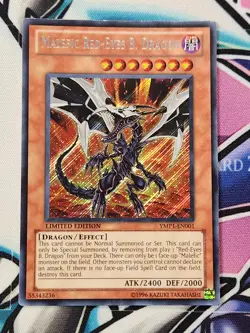 YUGIOH Malefic Red-Eyes Black Dragon YMP1-EN001 SECRET RARE - Image 1