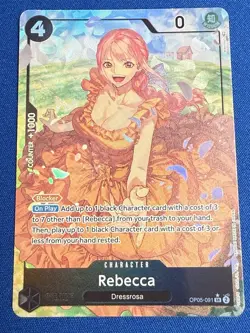 Rebecca One Piece TCG Awakening of the New Era OP05-091 Alt Art Super Rare - Image 1