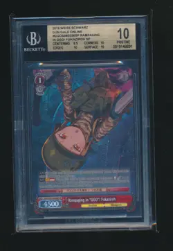 FUKAZIROH RAMPAGING IN GGO 2019 WEISS SCHWARZ GUN GALE ONLINE SP GRADED BGS 10 - Image 1