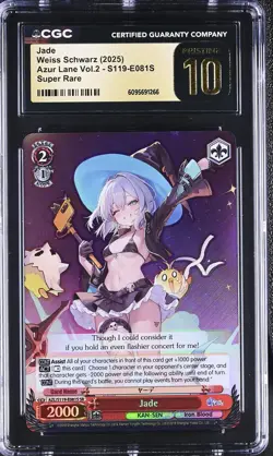 Weiss Schwarz GRADED 2025 Jade S119-E081S Azur Lane 2 SR PRISTINE 10 - Image 1
