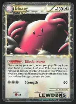 Blissey (Prime) - 106/123 - Holo Rare - HeartGold SoulSilver - Pokemon Card - 4 - Image 1