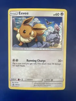 Eevee SM235 Sun & Moon Black Star Promo Ultra Rare Holo Pokemon TCG Card NM - Image 1