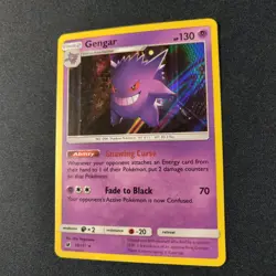 Gengar 38/111 Sun And Moon - Crimson Invasion Holo Pokemon Tcg Card LP - Image 3