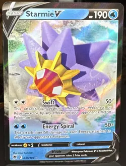 Pokemon Starmie V 030/189 Swsh10 Astral Radiance Ultra Rare (Full Art) Holo Card - Image 1
