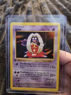 1st Edition Jynx Shadowless 31/102 Base Set Pokemon Card - Image 1