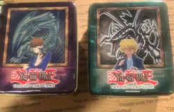 Yugioh 2 Tins 35 Cards 7 Deck Zones 7 Rulebooks 45 Gold Sleeves Serpent Night - Image 1