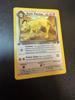 Pokemon Card - Dark Persian Team Rocket 42/82 Uncommon 1st Edition NM - Image 1