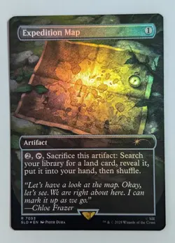 Expedition Map (Rainbow FOIL) 7053 NM Near Mint SLD Secret Lair Drop Magic MTG - Image 1