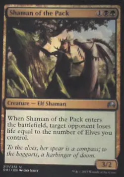 Shaman of the Pack - Magic Origins: #217, Magic: The Gathering Nm C261 - Image 1
