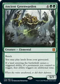 MTG Ancient Greenwarden Zendikar Rising Promo Pack NM - Image 1