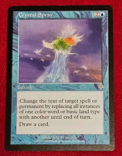 CRYSTAL SPRAY, MAGIC THE GATHERING INVASION NEAR MINT MTG - Image 1