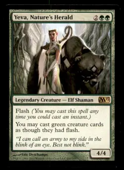 Yeva, Nature's Herald LP Light Play Magic 2013 MTG [11372] - Image 1