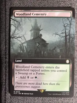 Woodland Cemetery (Extended Art) Universes Beyond: Fallout Regular - Image 1