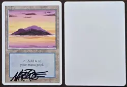 Signed MtG Magic Mark Poole Artist Proof _ Revised _ ISLAND [A] _ VHTF 1/100! - Image 1